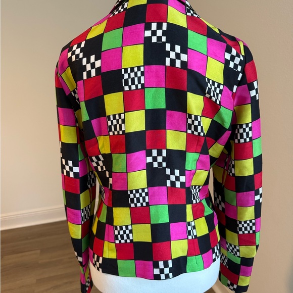 Dana Buchman Multicolor Checkered Blouse - Picture 3 of 7